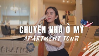 DU HỌC SINH MỸ| APARTMENT TOUR TRƯỚC KHI CHUYỂN NHÀ: Dọn dẹp & chuẩn bị chuyển nhà ở HOUSTON| PART 1