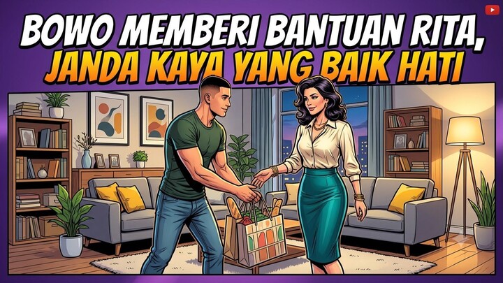 Bowo Memberi Bantuan Rita, Janda Kaya Yang Baik Hati