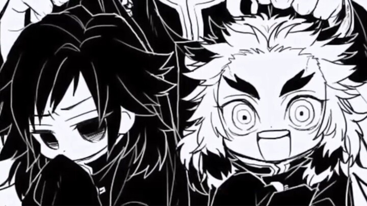 While Gyutaro and Sanemi are on a mission, they are magically turned into toddlers by a blood demon 