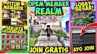 Bagi Bagi 3 Link Realms Gratis😱  "AYO JOIN GUYS" - Open member realm mcpe #realms #minecraft