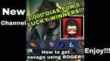 How to get savage using Roger Gameplay /Skin Giveaway!!!
