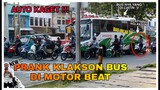 KLAKSON BUS DI MOTOR BEAT, Auto kaget !!!