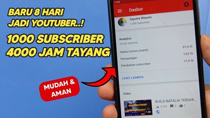 Cara Menambah Subscriber YouTube Dan Jam Tayang Dengan Cepat 2021