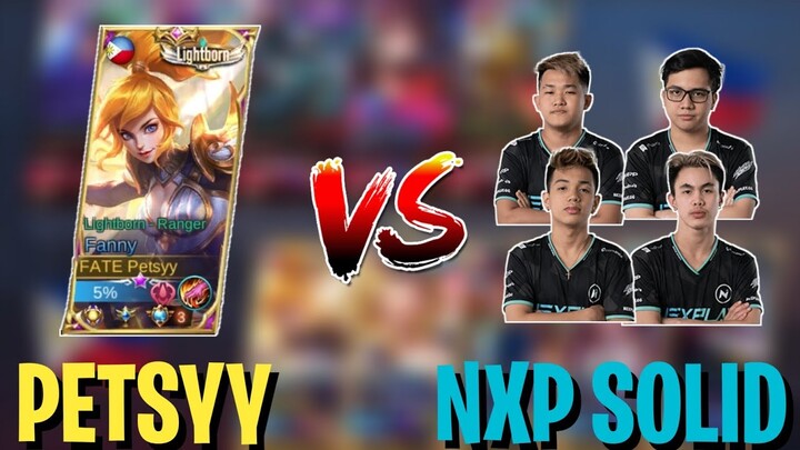 Petsyy VS NXP SOLID | INTENSE MATCH AGAINST PRO PLAYERS?! | MLBB