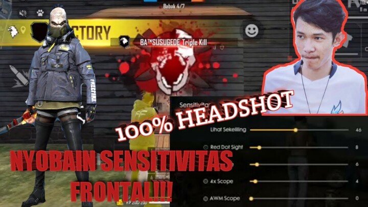 GILA!!! MUDAH HEADSHOT PAKE SENSITIVITAS FRONTAL GAMING!!! MASIH ADAPTASI GAES