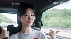 Xiao Zi said the weather in Paris was a bit cold in the morning Yang Zi Paris vlog Olympic torchbear