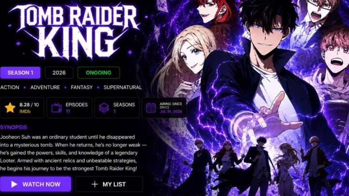 Tomb Raider King | episode 01 | Tamil Dubbed | 720p Tamil Anime