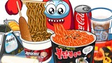AMONGUS吃货模式开启，韩国便利店食物吃播