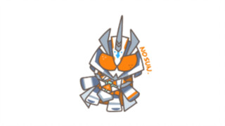 Let's draw the female knight figure from Kamen Rider