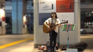 Covering "変わらないもの" on the streets of Tokyo, I will always love it, and always have tears in my eyes