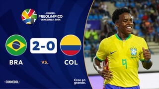 BRASIL vs. COLOMBIA [2-0] | RESUMEN | CONMEBOL PREOLÍMPICO | FASE PRELIMINAR