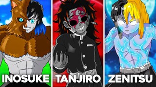 WHAT IF The Main Trio TURNED Into Demons? (Inosuke, Zenitsu, Tanjiro)