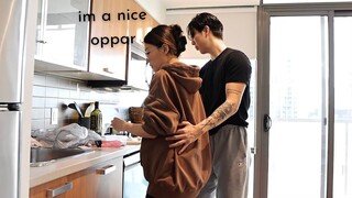 Speaking Only Korean Like a K-DRAMA Bad Boy, Nice Guy and Flirty Guy To My Girl Friend For a Day