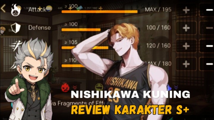 REVIEW CHARACTER NISHIKAWA S+