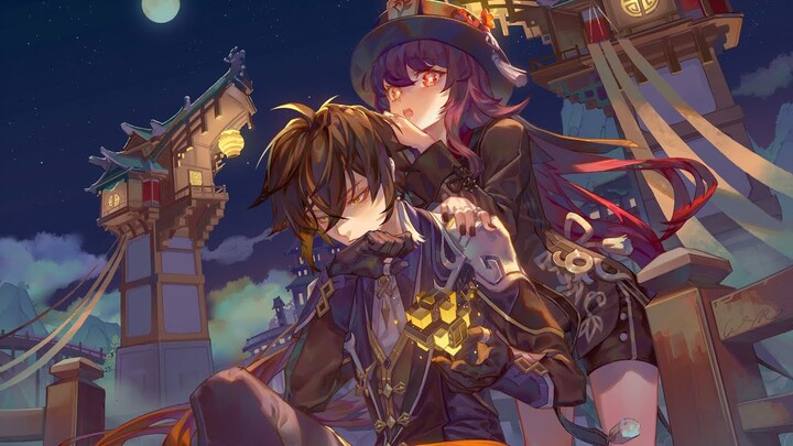 Hu Tao & Zhongli edit ~ After Dark 《Genshin Impact》
