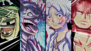 Luffy transforms into Gear 5, Lucci dares to attack, the Four Emperors really have no face, only Red