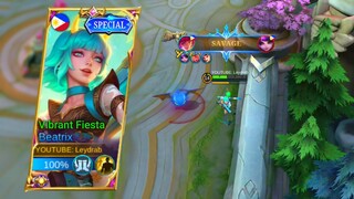 Beatrix Upcoming New Special Skin | Vibrant Fiesta Gameplay | Mobile Legends: Bang Bang