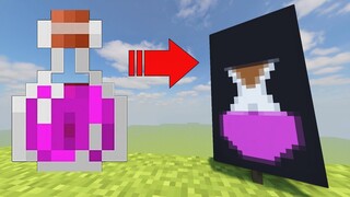 How to make a POTION banner in Minecraft!