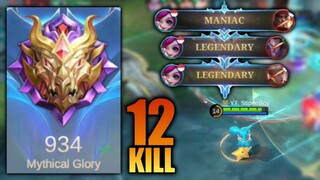 Nana Gajah Maniac + Legendary 12 Kill di Mythical Glory 900+!! Nana Tersakit - Gameplay Nana 2023