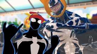 Spider-man and Venom become bros
