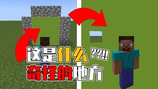 我的世界：看似一面墙，其实可以走进去！这是什么奇怪的操作？