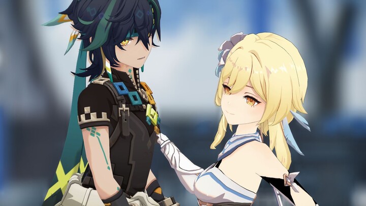 【原神MMD】危险派对❤基尼奇&荧❤