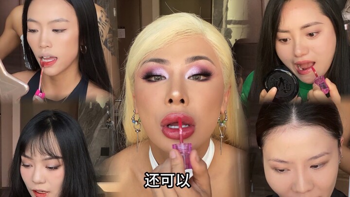 Real review of five people trying the same lipstick—here to help you avoid pitfalls! Huge color disc