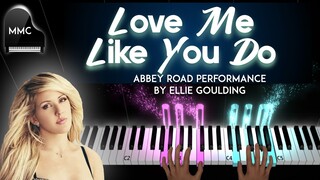 Love Me Like You Do by Ellie Goulding (Abbey Road Performance) piano cover/tutorial + sheet music