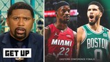 GET UP | "Can't wait the battle of trash talk between Tatum and Jimmy"-Jalen Rose on Celtics vs Heat