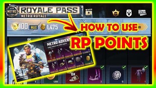 HOW TO USE REMAINING RP POINTS IN PUBG MOBILE | MAX 100 RP POINTS | SEASON 16 ROYAL PASS RP POINTS