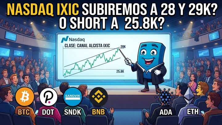 MASTERCLASS NASDAQ IXIC en Máximo Histórico 27.7K: ¿Long a 29K o corrección en Short a 25.8K?