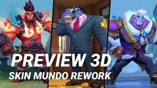 Tốc Chiến | Preview 3D Skin Mundo Rework (Giám Đốc, Cuồng Loạn,...) | Yugi Gaming