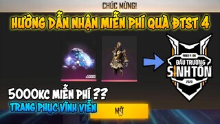 (Free Fire) Hướng dẫn nhận Code Sơn Tinh và Kim Cương ĐTST tháng 4