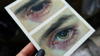 Watercolor eye fishing process sharing and pseudo-thousand fans benefits