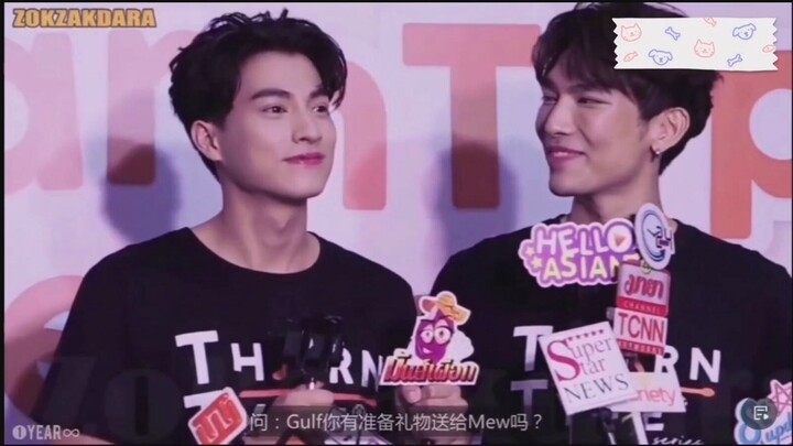 【Mew & Gulf】Phỏng vấn phụ đề tiếng Trung! Anh trai và em trai lái xe trực tiếp trên sân khấu!