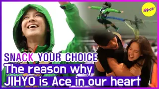 [SNACK YOUR CHOICE] From Bungee jumping to the Nametag ripping: ♠️ACE JIHYO♠️ moment (ENG SUB)