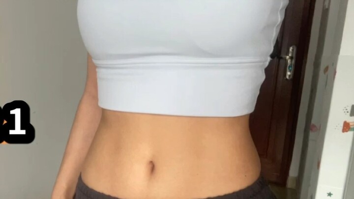 It only took me 21 days to get my abs!!! I'm so excited! (Day 1)