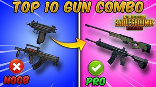 Top 10 Best Gun Combinations in PUBG MOBILE (Weapon Combo/Loadout) Tips and Tricks (2021)