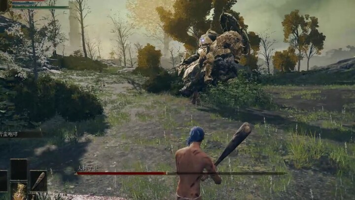 [Elden Ring] Level 0, ronde pertama, Manusia Tak Berguna membunuh penjaga pohon dengan tongkat.