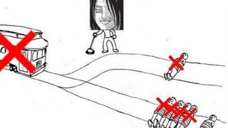 Trolley problem, but giant