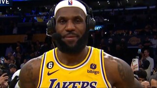 LEBRON EMOTIONAL INTERVIEW BECOMING NBA ALLTIME SCORING LEADER #NBAHIGHLIGTHS #L