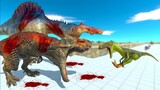 T-REX & SPINOSAURUS DEATH RUN - Animal Revolt Battle Simulator ARBS
