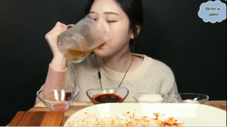 Gà cay nướng than, sủi cảo chiên, udon xào phần cuối #mukbang