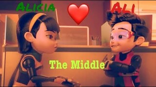 100 Subs Special | Ejen Ali X Alicia {AMV} ~ The Middle