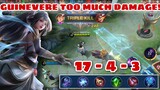 GUINEVERE SOLO CARRY THIS GAME - TOO MUCH DAMAGE - BEST BUILD - EPIC SKIN GIVE AWAY - MLBB