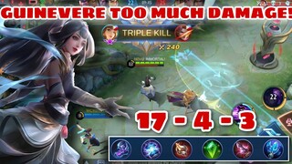 GUINEVERE SOLO CARRY THIS GAME - TOO MUCH DAMAGE - BEST BUILD - EPIC SKIN GIVE AWAY - MLBB