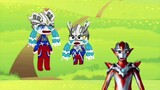Ultraman Zero fights monsters
