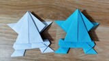 THỦ CÔNG BẰNG GIẤY CHO BÉ | Gấp con ếch nhảy rất xa | Origami the Frog