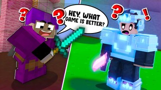 Whats Better? Roblox BedWars VS. Hypixel BedWars!!