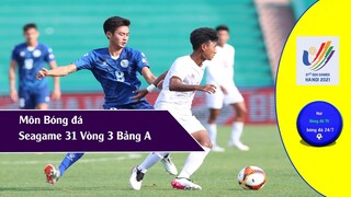 Kết quả Bóng đá Seagame 31 Vòng 3 bảng A, Bảng xếp hạng